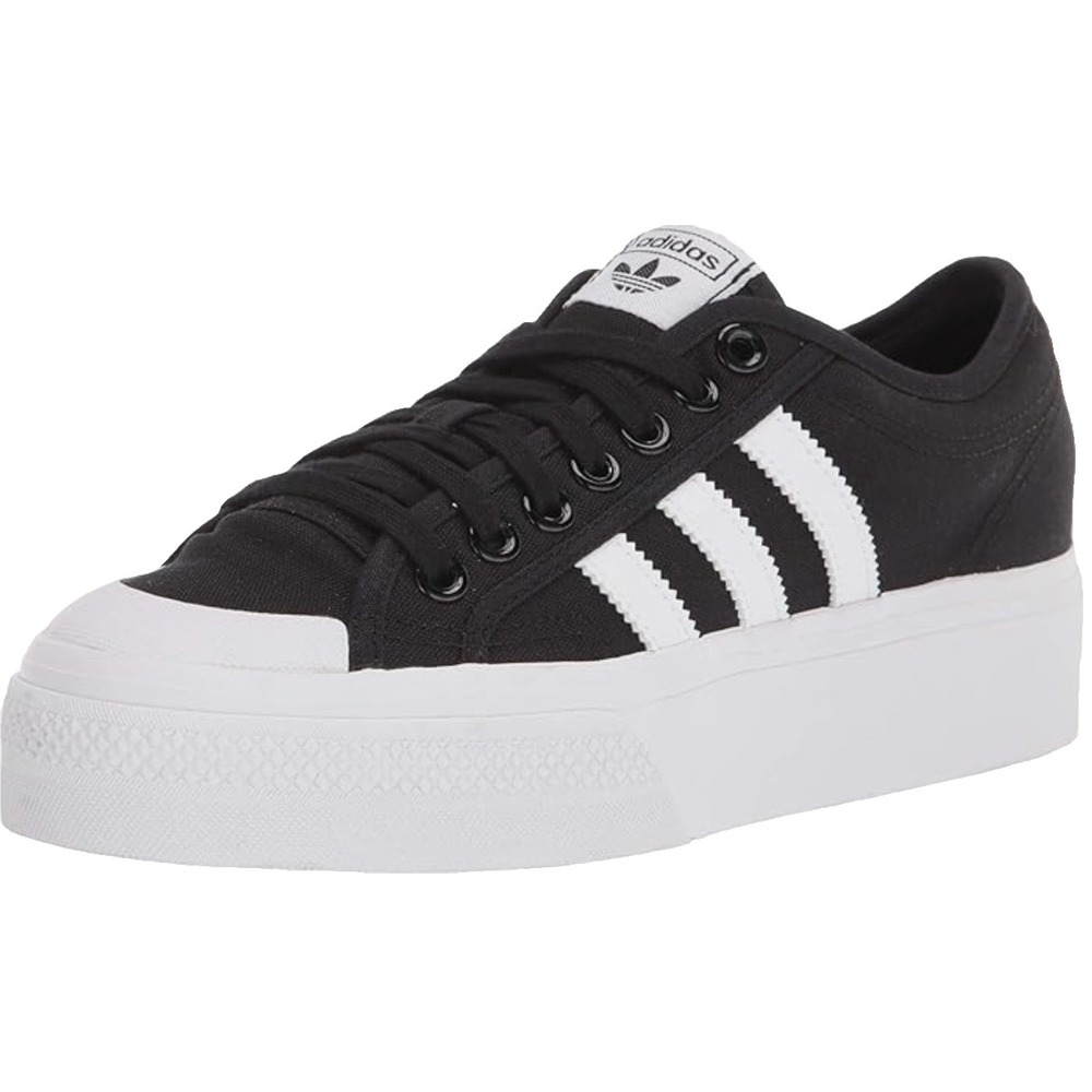 Adidas Originals Nizza Platform Sneaker Black‎ White Womens 8.5 UK 7 EU 40 2/3